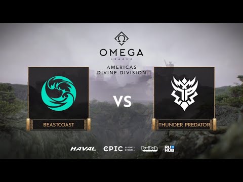 beastcoast vs Thunder Predator, OMEGA League: Americas, bo3, game 2 [Lex & 4ce]