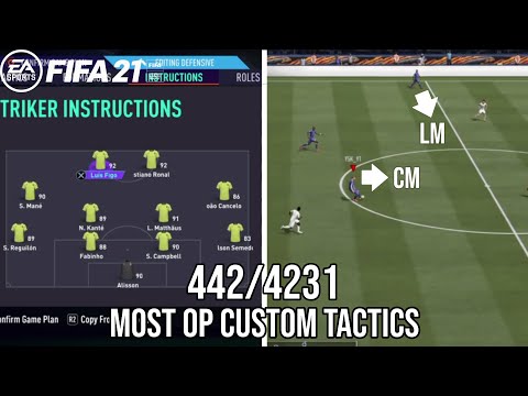 FIFA 21 MOST OP CUSTOM TACTICS! 4-4-2 / 4-2-3-1 Best Custom Tactics & Instructions