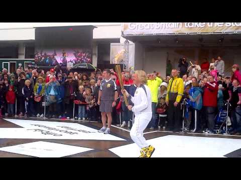 Keith Lemon running with the Olympic Torch!