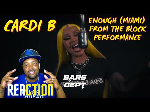 Cardi B - Enough (Miami) | From The Block Performance | REACTION
