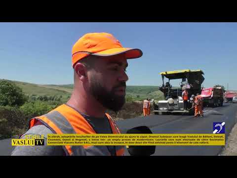 ȘTIRE NOI LUCRARI DE ASFALTARE PE DRUMURILE JUDETENE! 15 07 2021