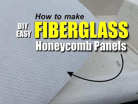 How to easily make Fiberglass Honeycomb Panels