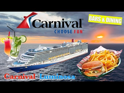 [4K] Cruise Ship Tour | Carnival Luminosa - Complete Bars & Dining Guide 2026