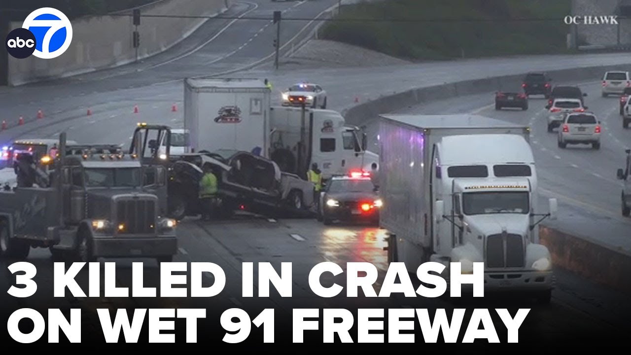 3 killed in 91 Fwy crash in Buena Park; all eastbound lanes closed