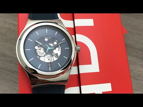 Swatch Blurang Automatic Men’s Watch YIS430 (Unboxing) @UnboxWatches