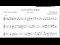 Lord of the Rings Sheet Music - B Flat Instruments