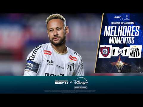 SANTOS FAZ GOLAÇO, MAS NÃO VENCE SAN LORENZO E SEGUE SEM VENCER NA SULA | MELHORES MOMENTOS