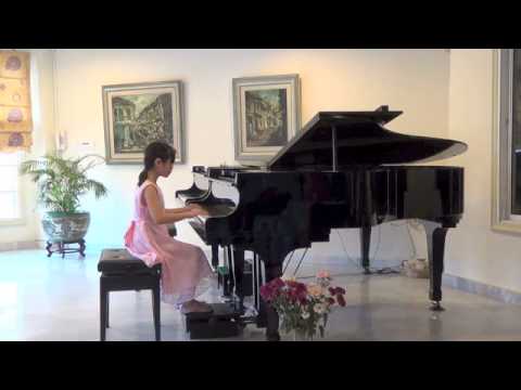 Cheong Ci Xin (7 years old) plays Allergo in A Major by W F Bach.