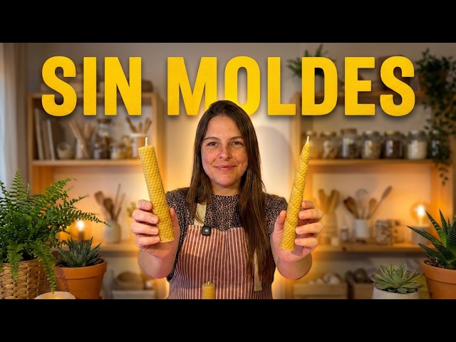 Vídeo relacionado con Velas de Miel de Abeja para Rituales 100% Natural Española Cera Pura - Hechas a Mano - Origen España - SIN PARAFINA (Pack de 8, 10 cm x 2,2 cm)