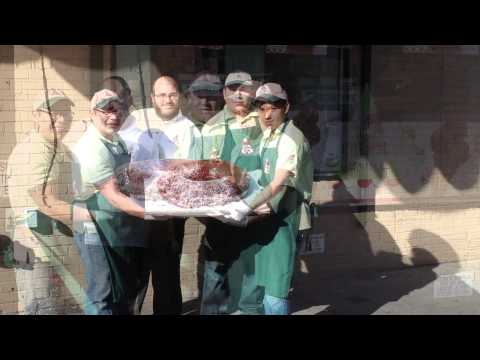 The Biggest Hanukkah Ice Cream Doughnut in The World, Made by Klein's Kosher / Ice Cream House in HD