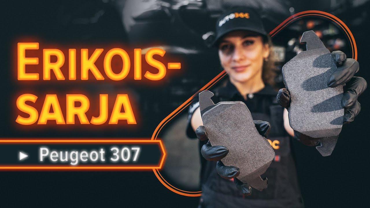 Kuinka vaihtaa jarrupalat eteen Peugeot 307 SW-autoon – vaihto-ohje