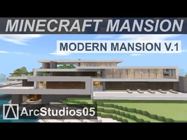 Modern Redstone Mansion V.1 Minecraft Map