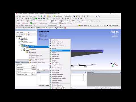 Ansys apply force and constrains