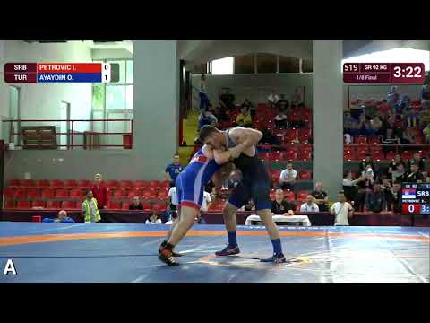 1/8 GR - 92 kg: I. PETROVIC (SRB) v. O. AYAYDIN (TUR)