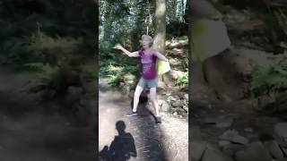 Karen freaking out at 2 girls picking berries..