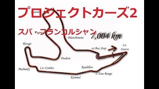 プロジェクトカーズ2：スパ・フランコルシャン：AI100：インディカー(HONDA)：決勝 7周