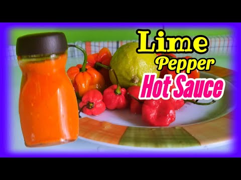 Simple Trini Lime Pepper Sauce (Hot Sauce)