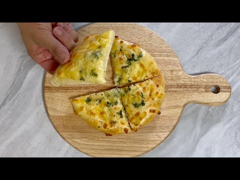 Flatbread with cheese in the oven! Simple recipe