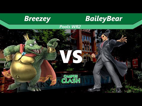 Campus Clash Fall 2022 - Breezey (King K Rool) vs BaileyBear (Kazuya) - Pools WR2 - SSBU