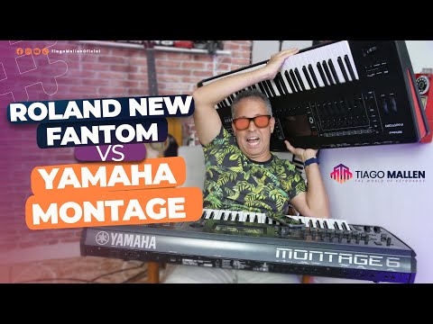 ROLAND NEW FANTOM VS YAMAHA MONTAGE . (FACTORY SOUNDS) by TIAGO MALLEN #synthesizer