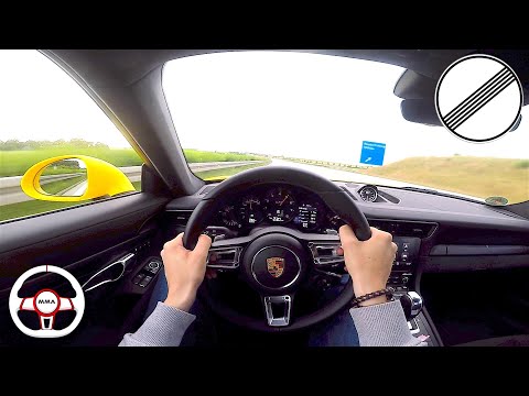 2017 Porsche 911 GTS (991.2) POV Drive Onboard Autobahn(60FPS)