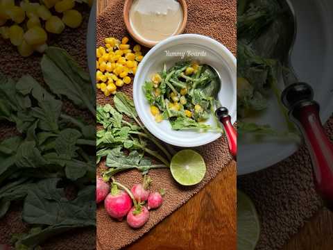 Radish leaves and tahini salad recipe