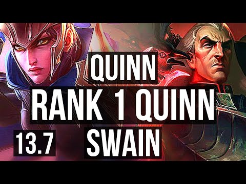QUINN vs SWAIN (TOP) | Rank 1 Quinn, 1100+ games, 10/4/11 | KR Challenger | 13.7