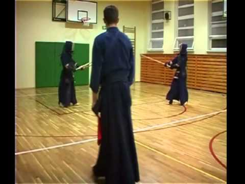 Warsaw Kendo Leauge - January 2012 - Rogalski (aka)  vs. Paradowski (shiro)