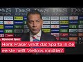 Fraser was des duivels in de rust van Sparta-Vitesse: 'In de eerste helft speelden we schandalig'