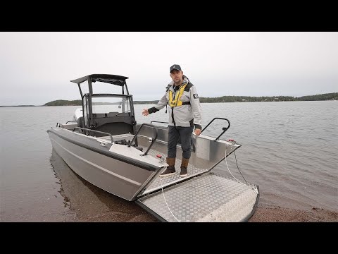 Test: Faster 635: Aluminiumbåt med bogramp gör båtlivet bättre för fler!