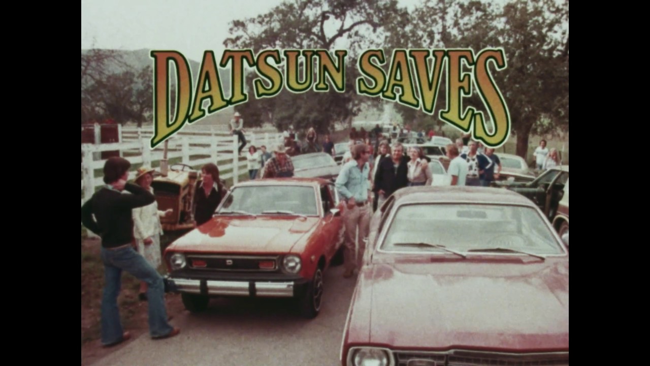 1977 Datsun B210 Commercial - featuring a 1973 Plymouth Duster