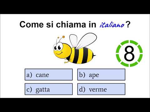 ITALIAN QUIZ #10 - level A1 (easy) | Can You pass this ITALIAN test?