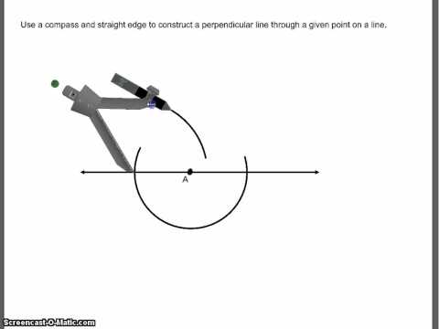 Construct a Line Perpendicular to a Given Line Through a Point