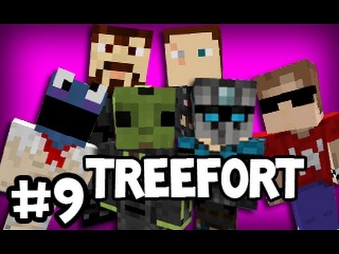 Minecraft: Tree Fortress w/ Creatures - Part 9: Sleepy Time