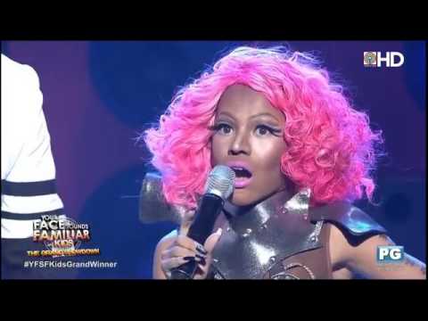 Your Face Sounds Familiar Kids Finale Awra Briguela as Nicki Minaj   Superbass