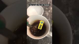 How to make TEA with TEA BAGS #shorts #goldie
