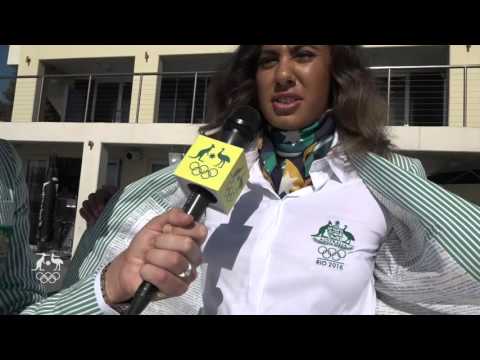 Lou and Taliqua - Opening Ceremony fashion squad