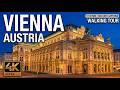 VIENNA Austria Night Walking Tour 4K Majestic Imperial Charm After Sunset With Captions