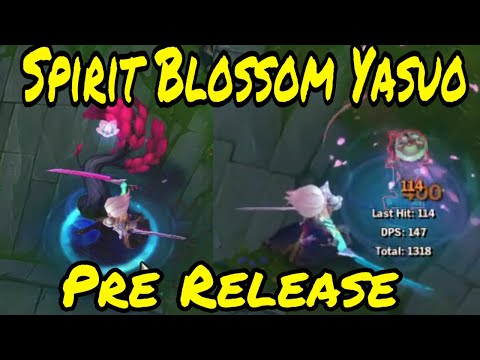Spirit Blossom Yasuo Skin PRE RELEASE 2020 - Spotlight | League of Legends NEW Skin | LoL Neu