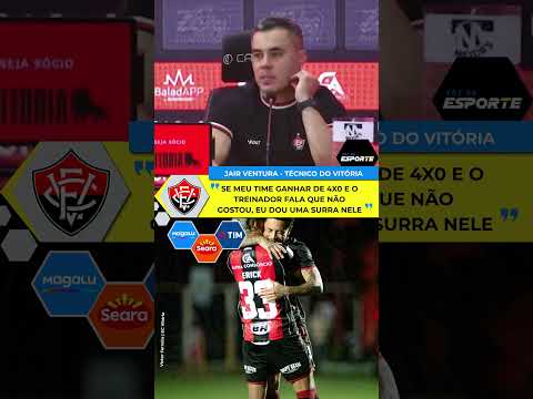 JAIR VENTURA RESPONDE SOBRE PLACAR DE 4 A 0 COM O VITÓRIA