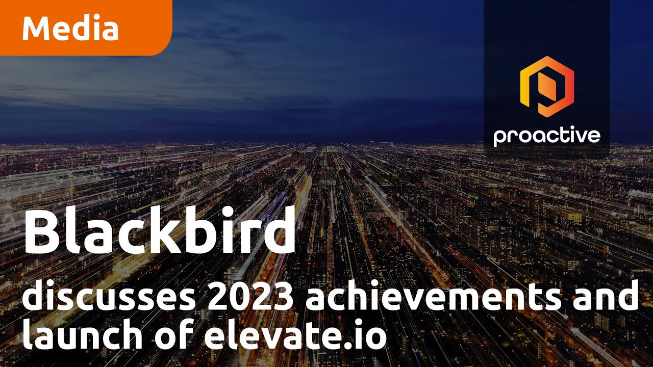 Blackbird CEO Ian McDonough discusses 2023 achievements and launch of elevate.io