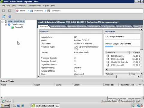 VMware vSphere Administration CBT - Using ESX without vCenter