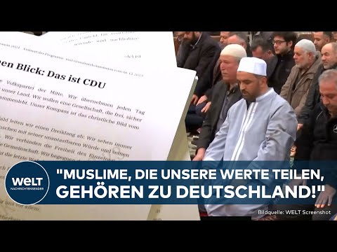 GRUNDSATZPROGRAMM: Muslime in Deutschland - CDU ändert umstrittenen Islamsatz!