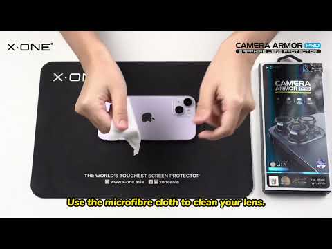 X.One Camera Armor Pro GIA Sapphire Lens Protector - Installation Video