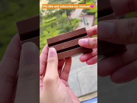 Kitkat original by nestle ASMR unboxing and review ✨🍫 #shorts #shortsfeed #chocolate