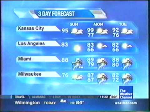 The Weather Channel - Trammell Starks error - August 3, 2008