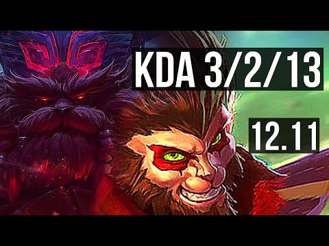 ORNN vs WUKONG (TOP) | Rank 5 Ornn, 3/2/13 | TR Grandmaster | 12.11