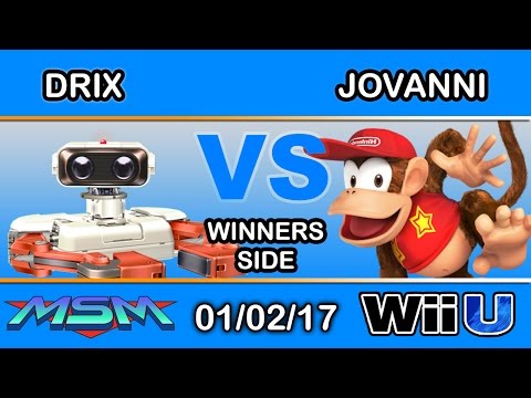 MSM 79 - Drix (ROB) Vs. Jovanni (Diddy Kong) Winners Side - Smash Wii U