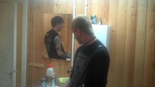 From Ashes Rise   American Woman backstage at Punk Illegal 2010