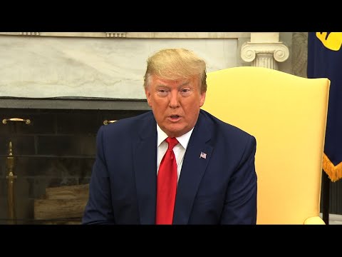 President Donald Trump says he'll look